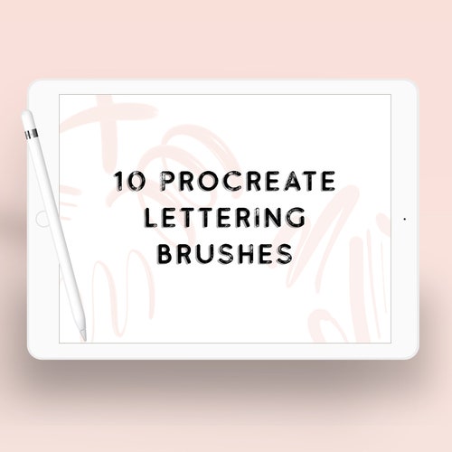 18 Procreate Lettering Brushes Procreate Brush Bundle Etsy