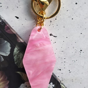 Lady Luck Pink Marble Keychain image 6