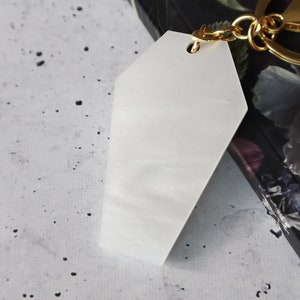 Coffin Ouji Goodbye White Marble Keychain image 3