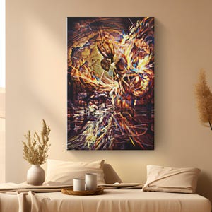 Desert Art &quot;Mystical Desert Pillars&quot; | Canvas Wall Art | Desert Wall Art | Desert Art Canvas | Desert Art On Canvas | Abstract Wall Art