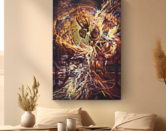Desert Art "Mystical Desert Pillars" | Canvas Wall Art | Desert Wall Art | Desert Art Canvas | Desert Art On Canvas | Abstract Wall Art