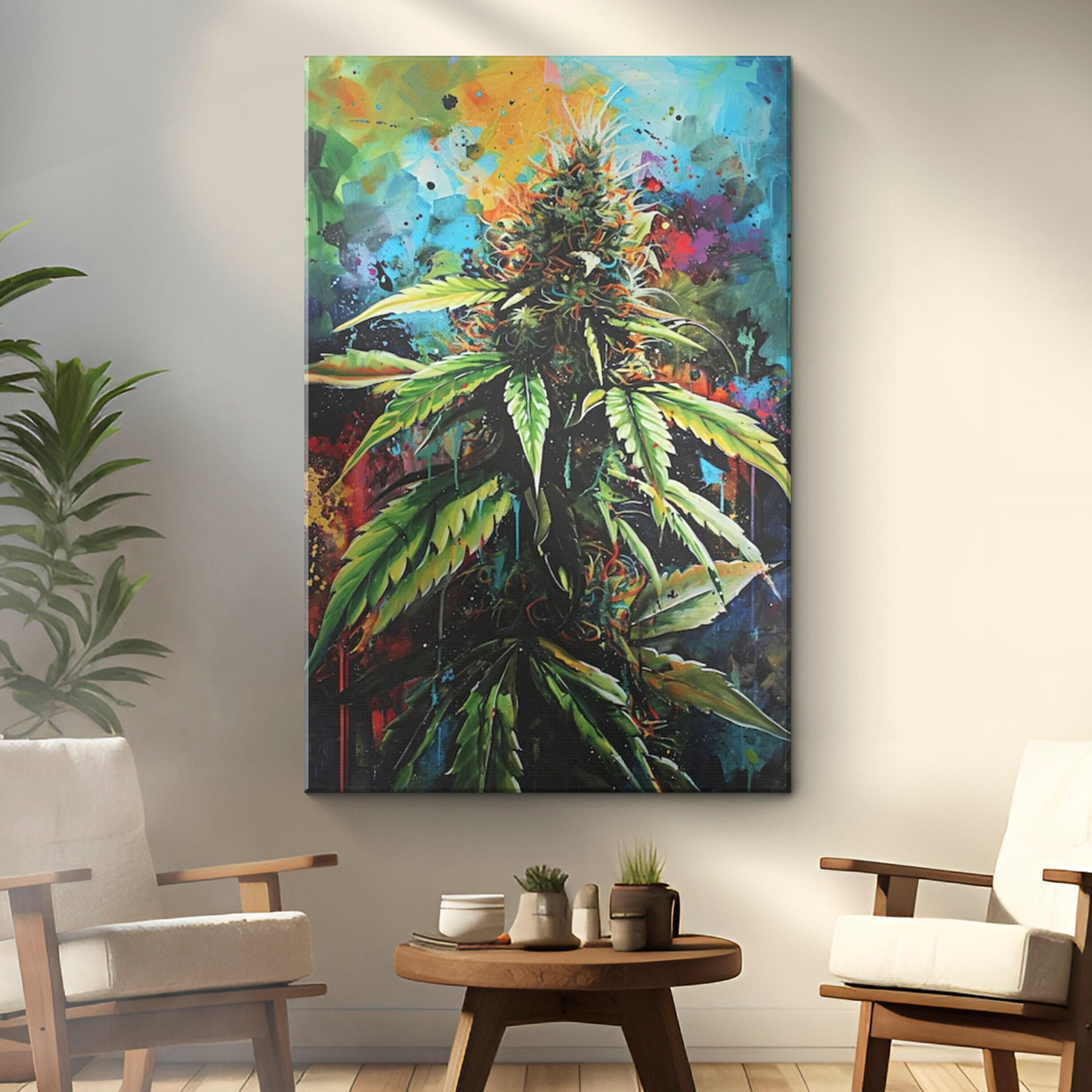 Marijuana painting - Etsy 日本