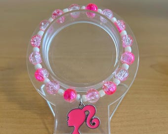 Dreamhouse Darling - Barbie Inspired Beaded Charm Bracelet
