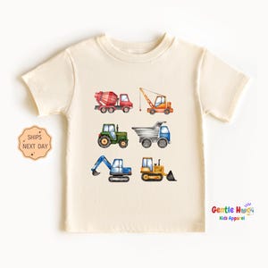 Truck Construction Toddler Tee, Equipment Boy Kids Shirt, Construction Toddler Shirt, Truck Lover Kids Tee, Funny Excavator Shirt, Kids Gift