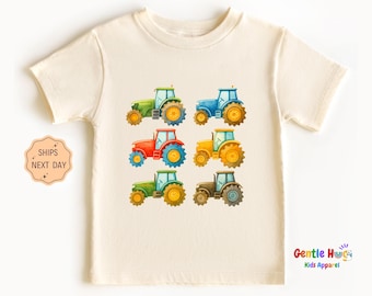 Adorable Tractor Parade Toddler Shirt, Cute Farm Theme Outfit, Little Tractor Lover Tee, Rustic Country Kids Shirt, Cute Kids Gift