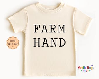 Farm Life Toddler Shirt, Minimalist Country Kids Tee, Farm Hand Toddler Shirt, Cute Farmer Toddler Gift Idea, Funny Little Helper Kids Tee