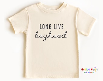 Long Live Boyhood Toddler Shirt, Retro Boys Graphic Tee, Cute Matching Brothers Kids Shirt, Vintage Boyhood Toddler Tee, Boys Gift