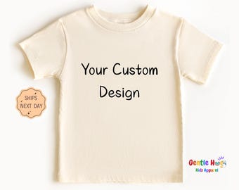 Custom Toddler Toddler Tee - Your Custom Logo Kids Shirt - Business Logo Kids Tee - Custom Gift for Kids - Personalized Company Shirt