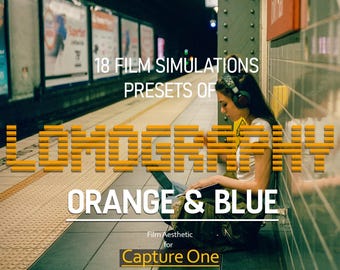 18 Cinematic Presets for Teal-Orange Drama, Lomography recipe for Capture One
