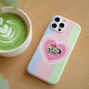 Powerpuff Girls Slim Phone Cases - Cute Tech Accessory for Fans, Gifts, Birthdays, Casual Style, Colorful Design, Trendy, Pastel