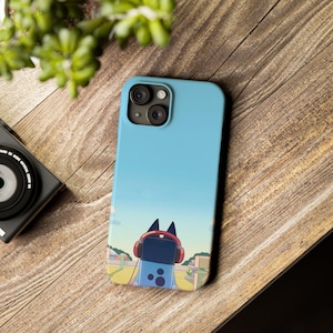 Jolies coques de portable minces Bluey, cadeau pour les amis des animaux de compagnie, coque de téléphone unique, accessoires pour enfants, design amusant, cadeau d&#39;anniversaire