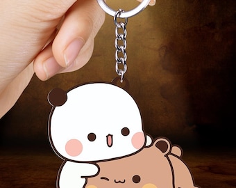 Bubu Dudu Acrylic Keychain, Couple Charm