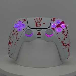 DualSense custom modded PS5 Controller Sony PlayStation 5 rgb bluetooth controled led lights TRM hall effect image 10