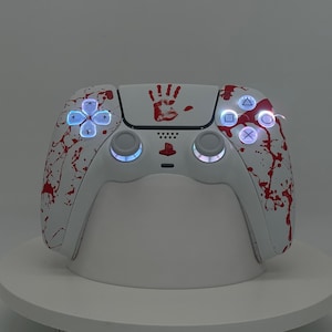 DualSense custom modded PS5 Controller Sony PlayStation 5 rgb bluetooth controled led lights TRM hall effect image 12