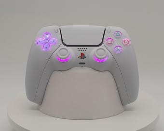 DualSense PS5 Controller custom modded TRM Hall effect joysticks rgb bluetooth controled led lights Sony PlayStation 5