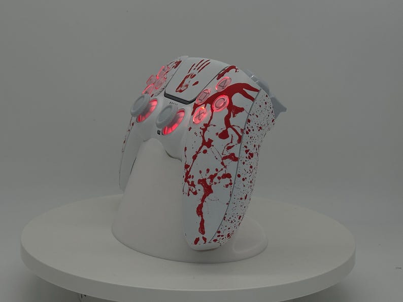 DualSense custom modded PS5 Controller Sony PlayStation 5 rgb bluetooth controled led lights TRM hall effect image 3