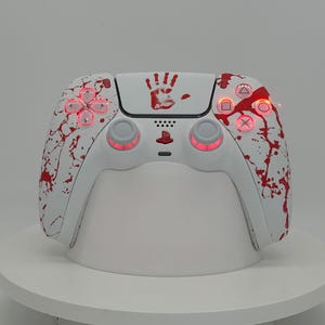 Mando DualSense PS5 modificado personalizado con joysticks TRM de efecto Hall, luces LED RGB controladas por Bluetooth, Sony PlayStation 5