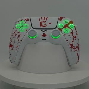 DualSense custom modded PS5 Controller Sony PlayStation 5 rgb bluetooth controled led lights TRM hall effect image 8