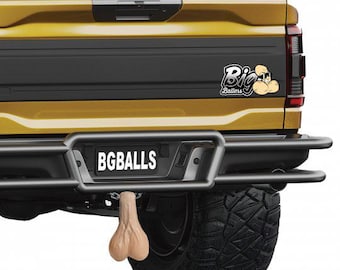 Extra Large Truck Nuts: Gag Gift Car Decor