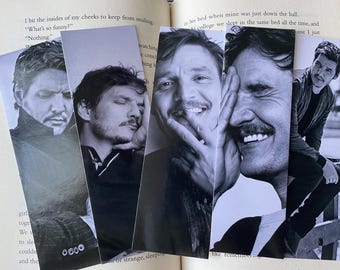 Celebrity Movie Actor Pedro Pascal Laminated Bookmarks