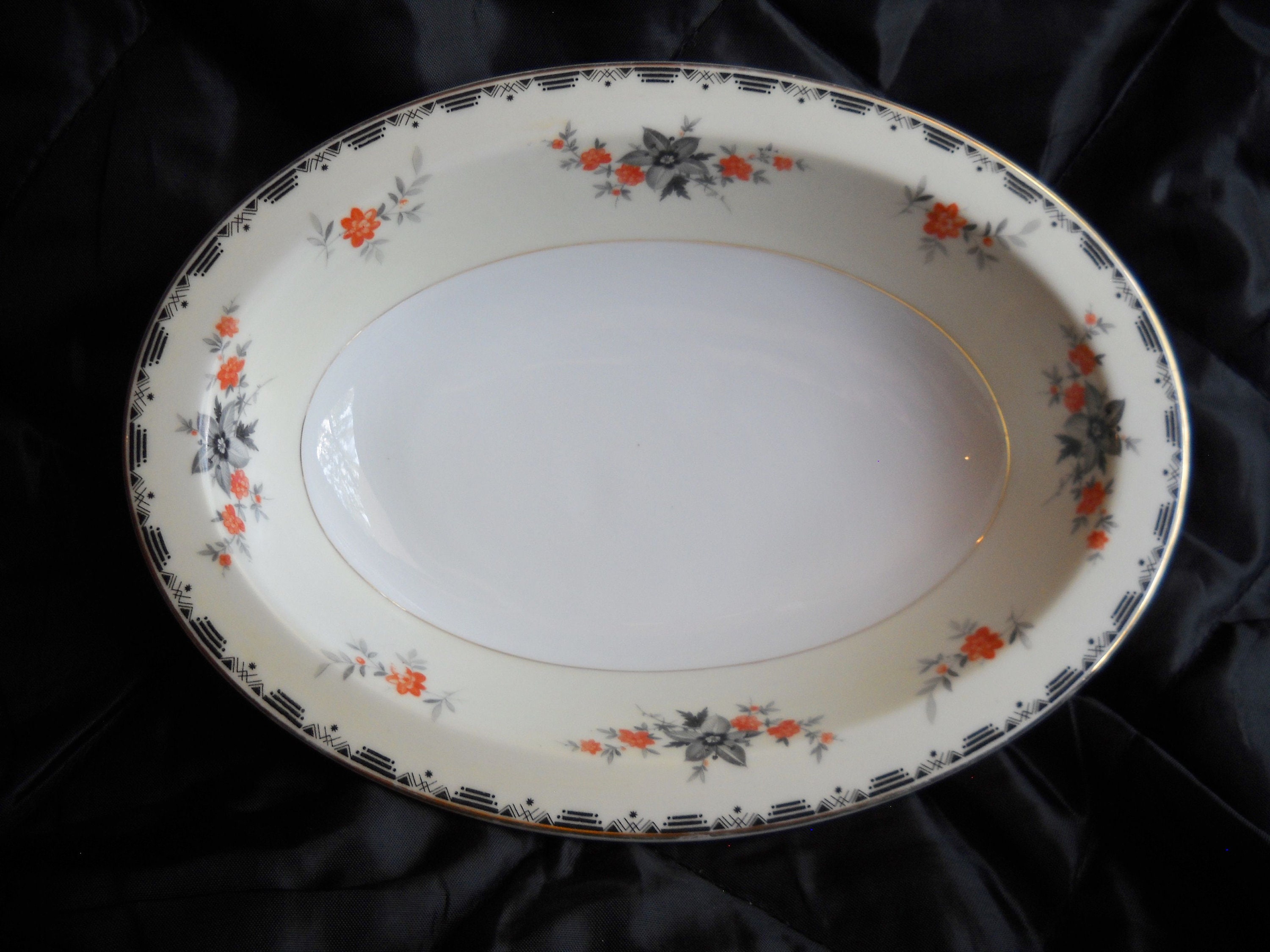 THUN CZECHOSLOVAKIA SET piatti porcellana Bohême FIORI BORDO DORATO ANNI 70  EUR 150,00 - PicClick IT