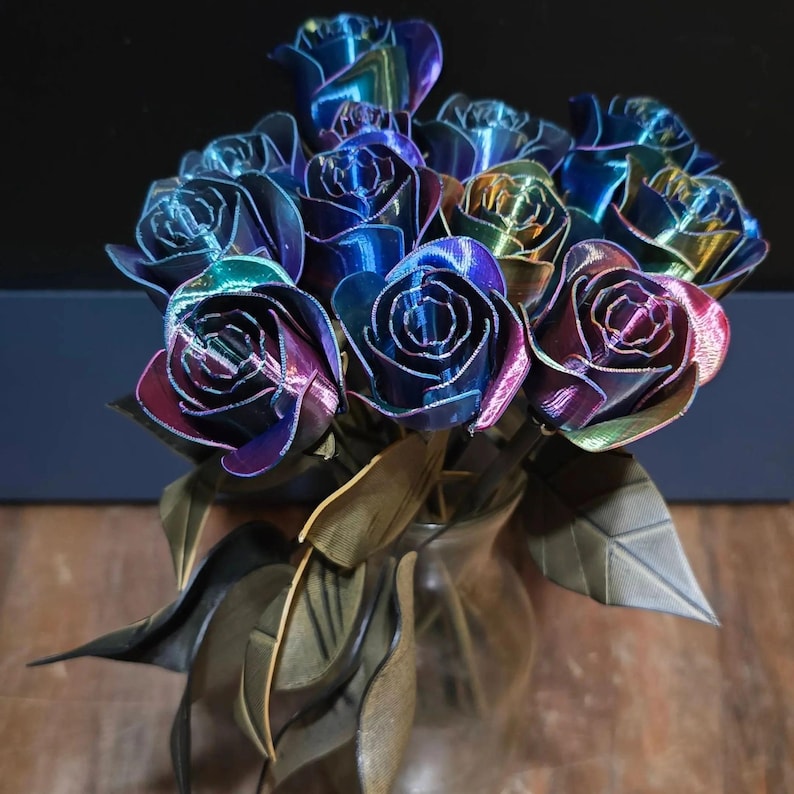 Dozen 3D Printed Roses - Etsy