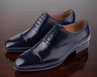 Handgemaakte heren oxford leren schoenen leren heren geklede schoenen zakelijke formele schoenen.