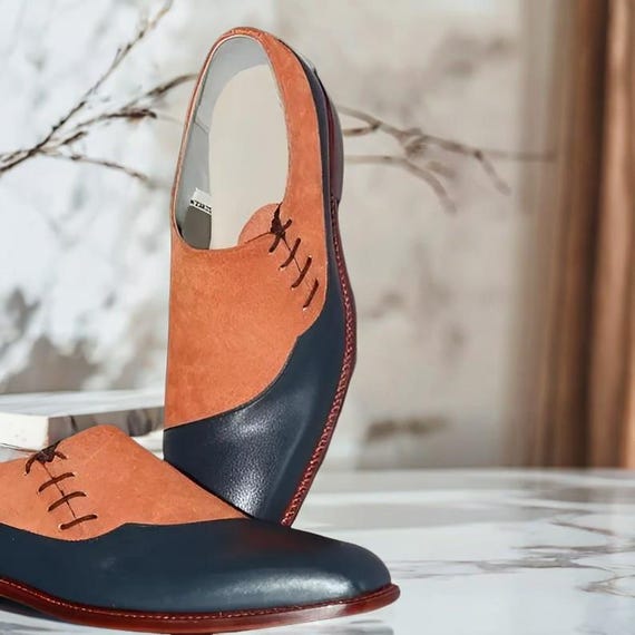 Zapatos de cuero hechos a mano para hombre: zapatos de vestir de