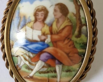 Broche vintage de Limoges