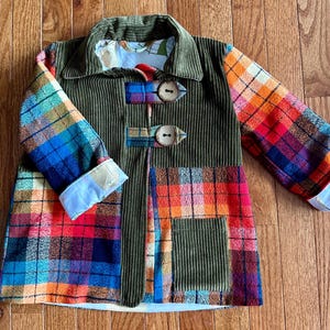 Darling Upcycled Kids Coat | Handcrafted Sustainable Jacket | Warm, Unique, & Earth-Friendly Outerwear| Size 3T