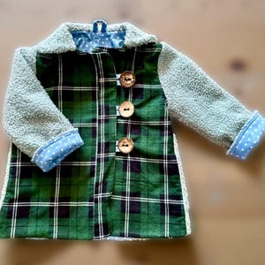 Cozy Upcycled Kids Coat | Handcrafted Sustainable Jacket | Size 3T | Warm, Unique, & Earth-Friendly Outerwear