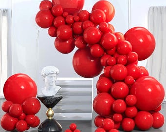 PartyWoo 140pcs Magenta Fuchsia Balloon Arch Garland Kit for Baby Shower Wedding Birthday Decor