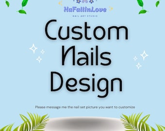 Handgemaakte aangepaste pers op nagels | Gepersonaliseerde ontwerp-, vorm- en kleuropties | Luxe herbruikbare nagels voor een unieke stijl