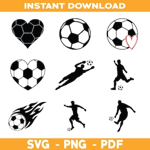 Soccer Ball SVG Files | Football Cut Files | Soccer Ball Vector Files | Layered Soccer Ball Vector | Soccer Ball Clip Art | SVG / PNG / PDf
