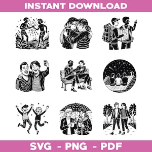 Best Friends Svg Bundle, Best Friends Svg, Bff Svg, Besties Svg, Friends Quote, Friendship Svg, Funny Best Friends Saying