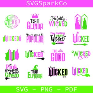 Wicked Movie Svg, Wicked Vintage Emblem Svg, I Have Been Wicked Change For Good Svg, Wicked Png, Wicked Clipart, Instant Download.