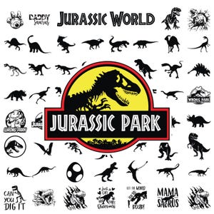 Jurassic Park Svg, Jurassic World Park, Dinosaur Svg, Jurassic Park Clipart, Jurassic Font Svg, Baby Dinosaur svg , Instant Download