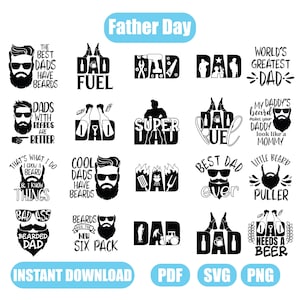 Father&#39;s Day Svg Bundle, Best dad ever svg, Dad svg, Father&#39;s Day Svg, Papa svg, Grandpa svg, Family Svg, Daddy Svg Bundle, Svg Cut Files