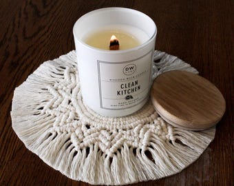 Macrame Christmas Coaster