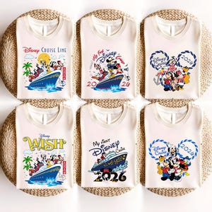 Disney Cruise 2026 Png Bundle, Family Trip 2026, Vacation Trip Png, Personalized Dis ney Trip Png, My First Dis ney Trip, Mouse And Friends