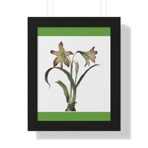 Plant Painting with Two Flowers | Calm & Happy Environment Wall Art | Digital Download | Botanical Poster | Nature Inspired Décor