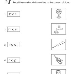 CVC Short Vowel A E I O U Worksheets - Etsy