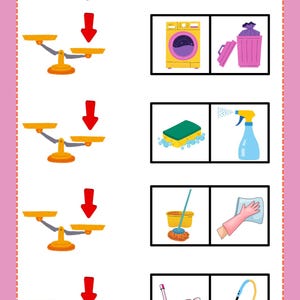 Comparing objects - Critical Thinking Scales image 2