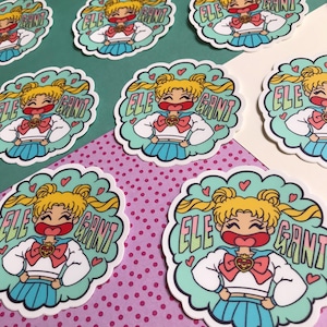 Elegant! 90s Mood Kawaii Vinyl Sticker