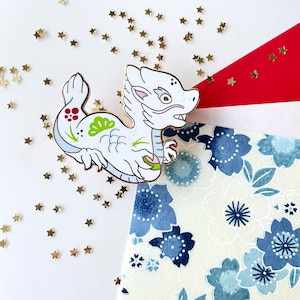 Japanese Dragon Enamel Pin • Chinese Lunar New Year Brooch