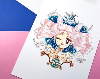 Princess Lady • Kawaii 90s Manga Sweet Pastel Soft Royal Pegasus Magic • Art Print