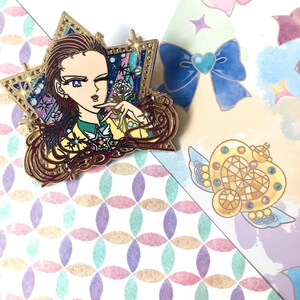 Sapphire Star • 90s Manga anime Kawaii Pop Idol • Enamel Pin