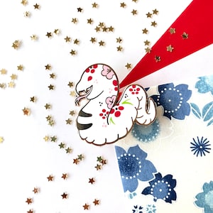 Lunar New Year • Japanese Traditional Year of the Snake • Enamel Pin