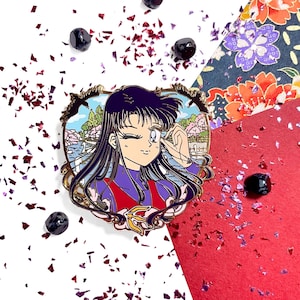 Rei Hino • Mars 90s Manga Kawaii Tsundere Schoolgirl • Enamel Pin