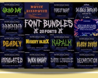 Lettertypebundel | Afdrukken voortplanten| Vintage canvaslettertypen| Cricut silhouet ontwerpruimte lettertypen | Dxf | ttf